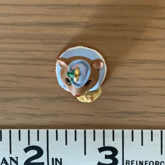 1996 Hallmark Keepsake Ornament Miniature Hattie Chapeau - Mouse - Picture 5 of 6